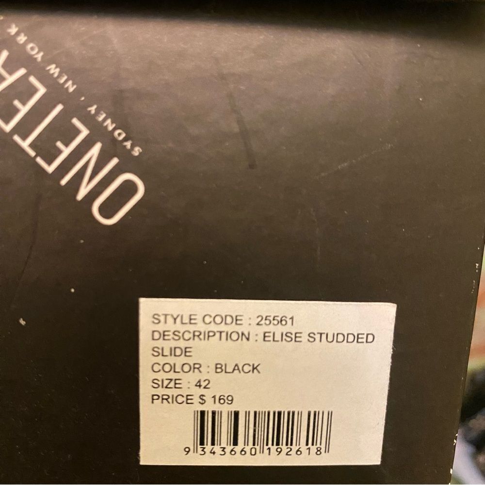 One Teaspoon Elise sandals black studded shoes slides free people NEW 42 11 - Picture 12 of 16